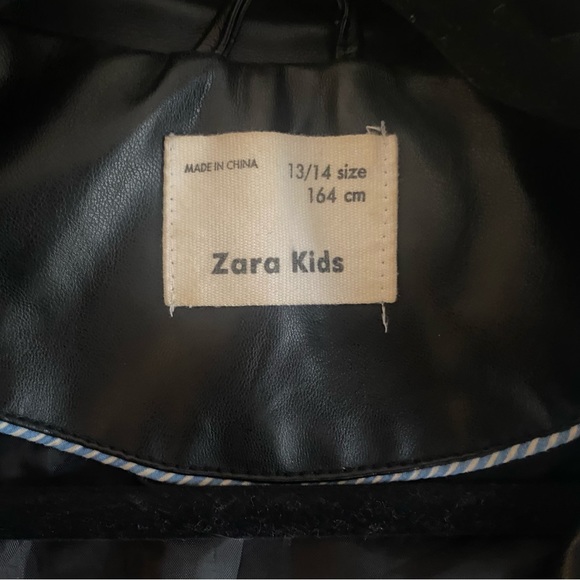 Zara (13-14) kids leather jacket. Perfect conditions, like new. - Picture 3 of 4